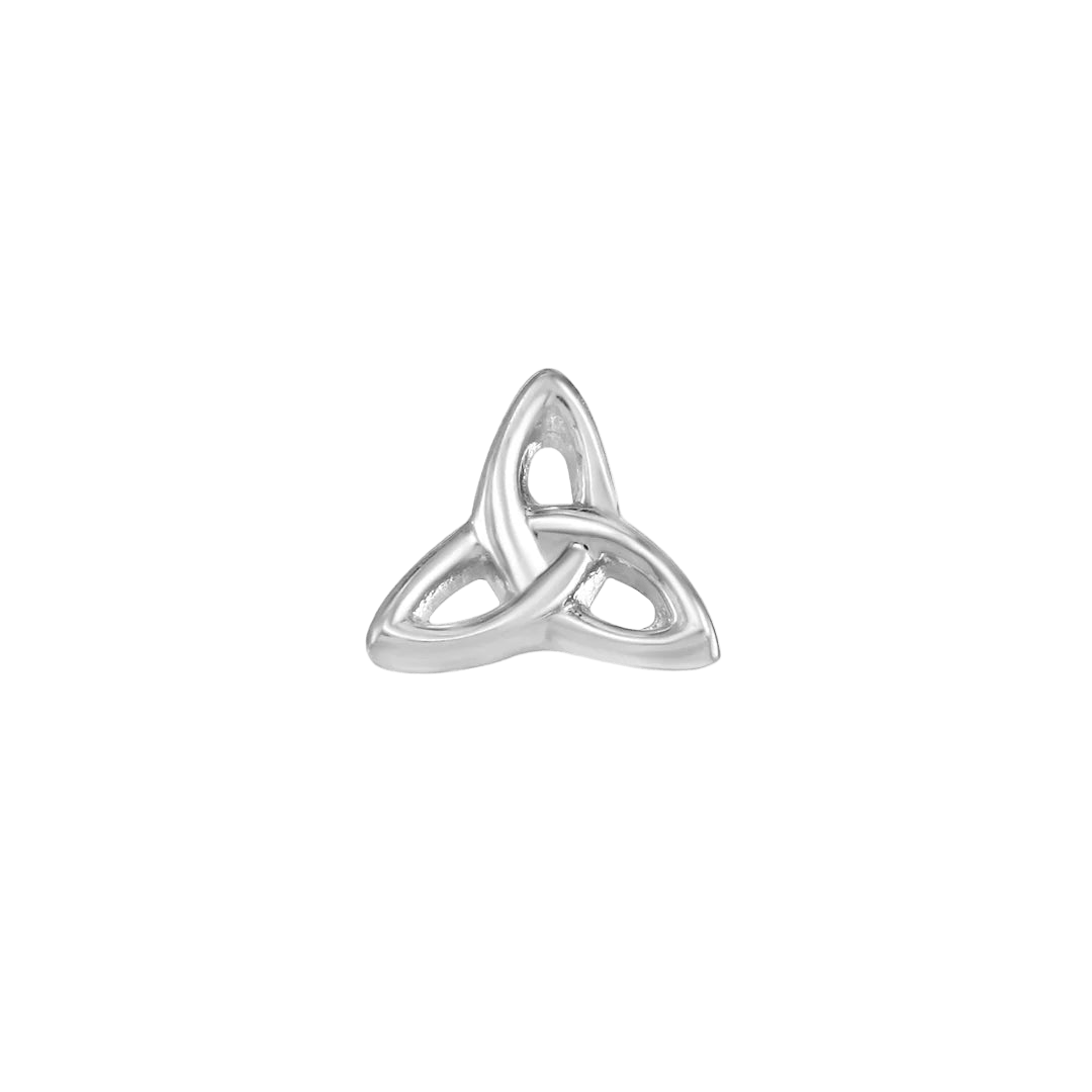 Celtic Trinity – 14K Gold Threadless & Threaded End - piercing - zone.com