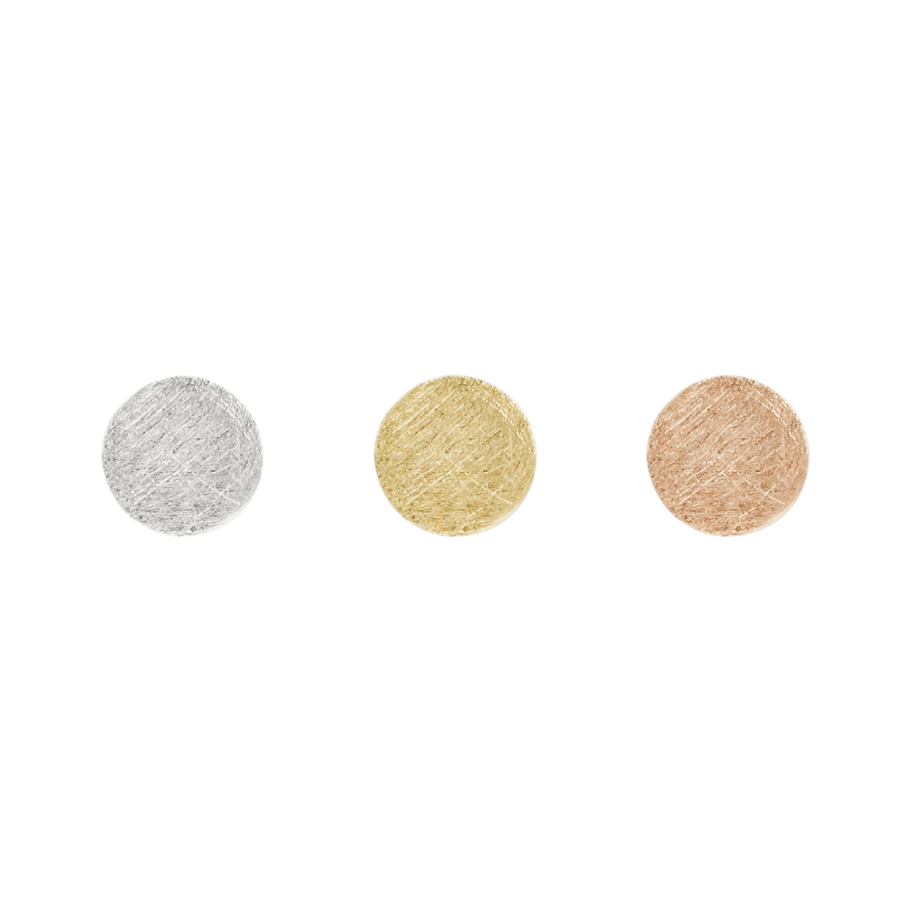 TEXTURED DISK - SOLID GOLD THREADLESS END piercing-zone.com