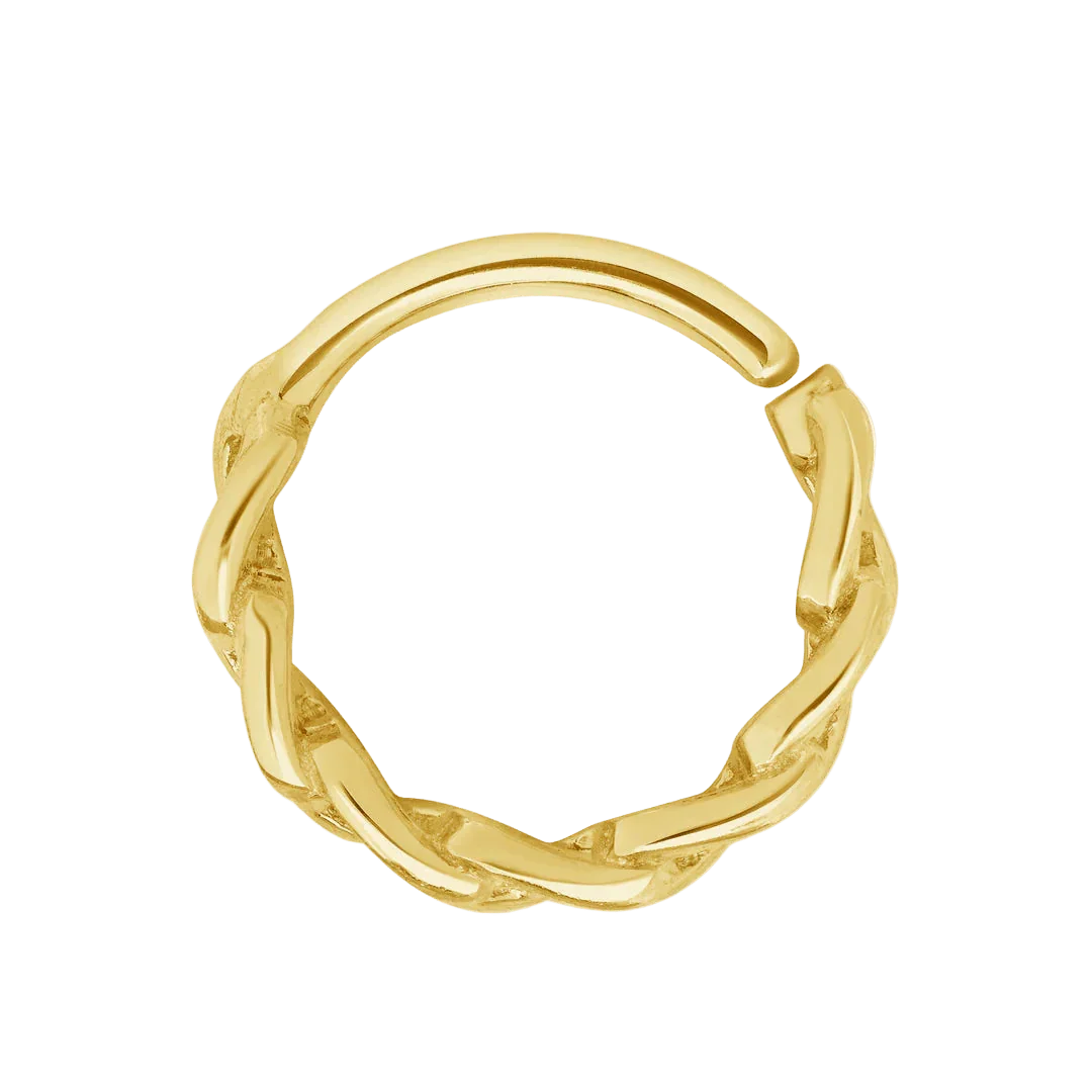 Chain Link Seamless Ring – 14K&18K Gold | Piercing-Zone – piercing-zone.com