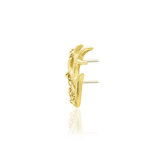 Chained Antler – Forest - Inspired Chain Drop – 14K Gold Threadless End - piercing - zone.com