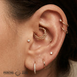 Chainmail Clicker – 14K & 18K Gold - piercing - zone.com