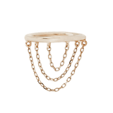 Chainspotting Triple Chain – 14K Gold Clicker Ring - piercing - zone.com