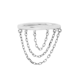 Chainspotting Triple Chain – 14K Gold Clicker Ring - piercing - zone.com