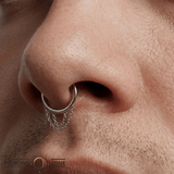 Chainspotting Triple Chain – 14K Gold Clicker Ring - piercing - zone.com