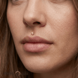 Chamomile Flower – 14K Gold Threadless/Threaded End - piercing - zone.com