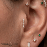 Chance – CZ Line – 14K Gold Threadless End - piercing - zone.com