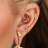 Change Maker CZ - 14K Gold Gem Threadless End - piercing - zone.com