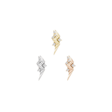 Change Maker CZ - 14K Gold Gem Threadless End - piercing - zone.com