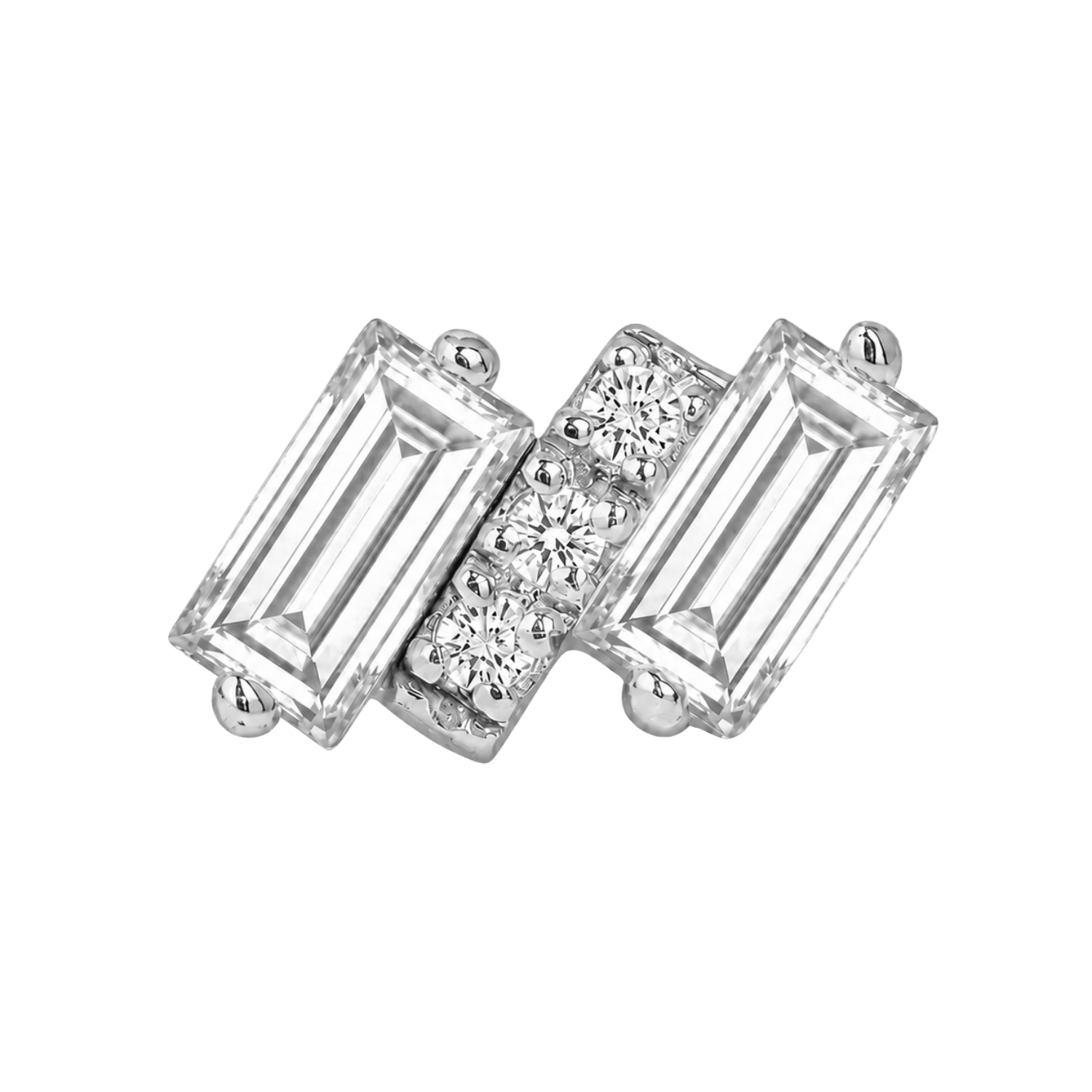 Charlotte – 14K Gold Threadless/Threaded End - piercing-zone.com