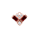 Charming Baguette – 14K & 18K Gold Gemstone Charm