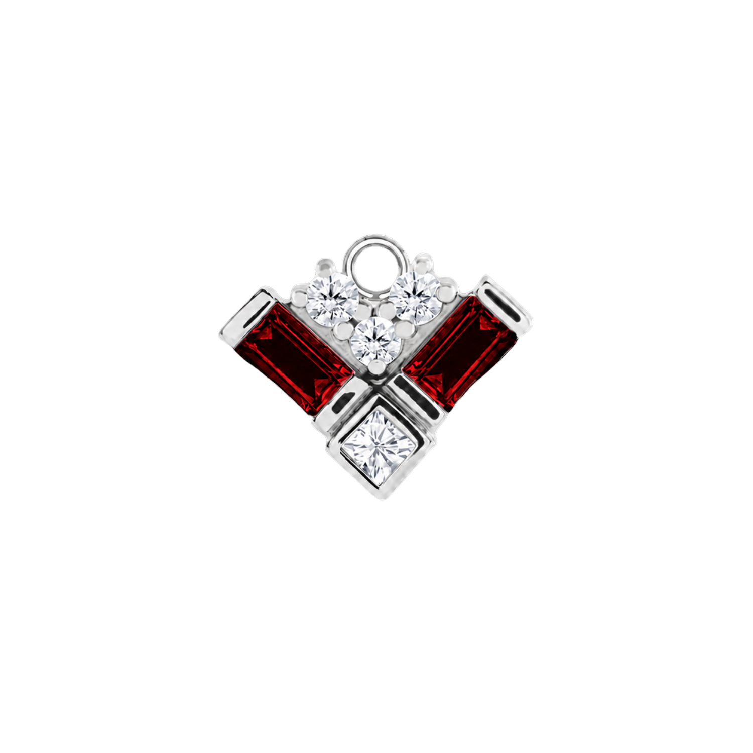 Charming Baguette – 14K & 18K Gold Gemstone Charm