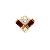 Charming Baguette – 14K & 18K Gold Gemstone Charm
