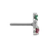 Cherries - 14K Gold Stone Threadless/Threaded End - piercing - zone.com