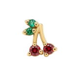 Cherries - 14K Gold Stone Threadless/Threaded End