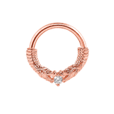 Chinese Dragon Seamless Ring – 14K Gold Sculpted Mythic Design - piercing-zone.com