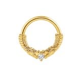 Chinese Dragon Seamless Ring – 14K Gold Sculpted Mythic Design