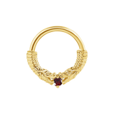 Chinese Dragon Seamless Ring – 14K Gold Sculpted Mythic Design