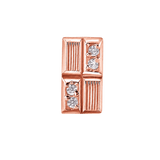 Chocolate Bar – 14K Gold Threadless/Threaded End - piercing-zone.com