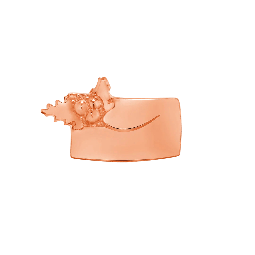 Christmas Card – 14K/18K Gold Threadless End - piercing - zone.com