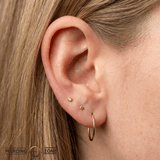 Citrine Prong – 14K Gold Threadless End - piercing - zone.com