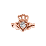 Claddagh Hands – 14K Gold Threadless/Threaded End - piercing-zone.com