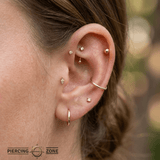 Classic Balls – Polished Spheres – 14K Gold Threadless & Threaded Ends - piercing - zone.com