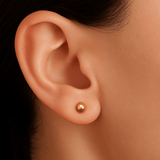 Classic Balls – Solid 14K Gold Spherical End - piercing - zone.com