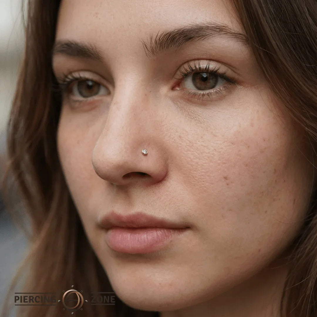 Classic Bezel – 14K/18K Gold Threadless End - piercing - zone.com