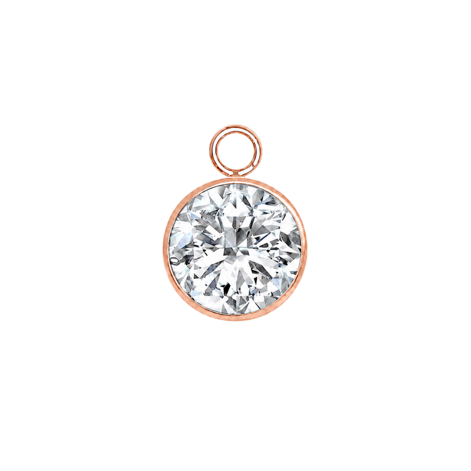 Classic Bezel – 14K & 18K Gold Gemstone Charm