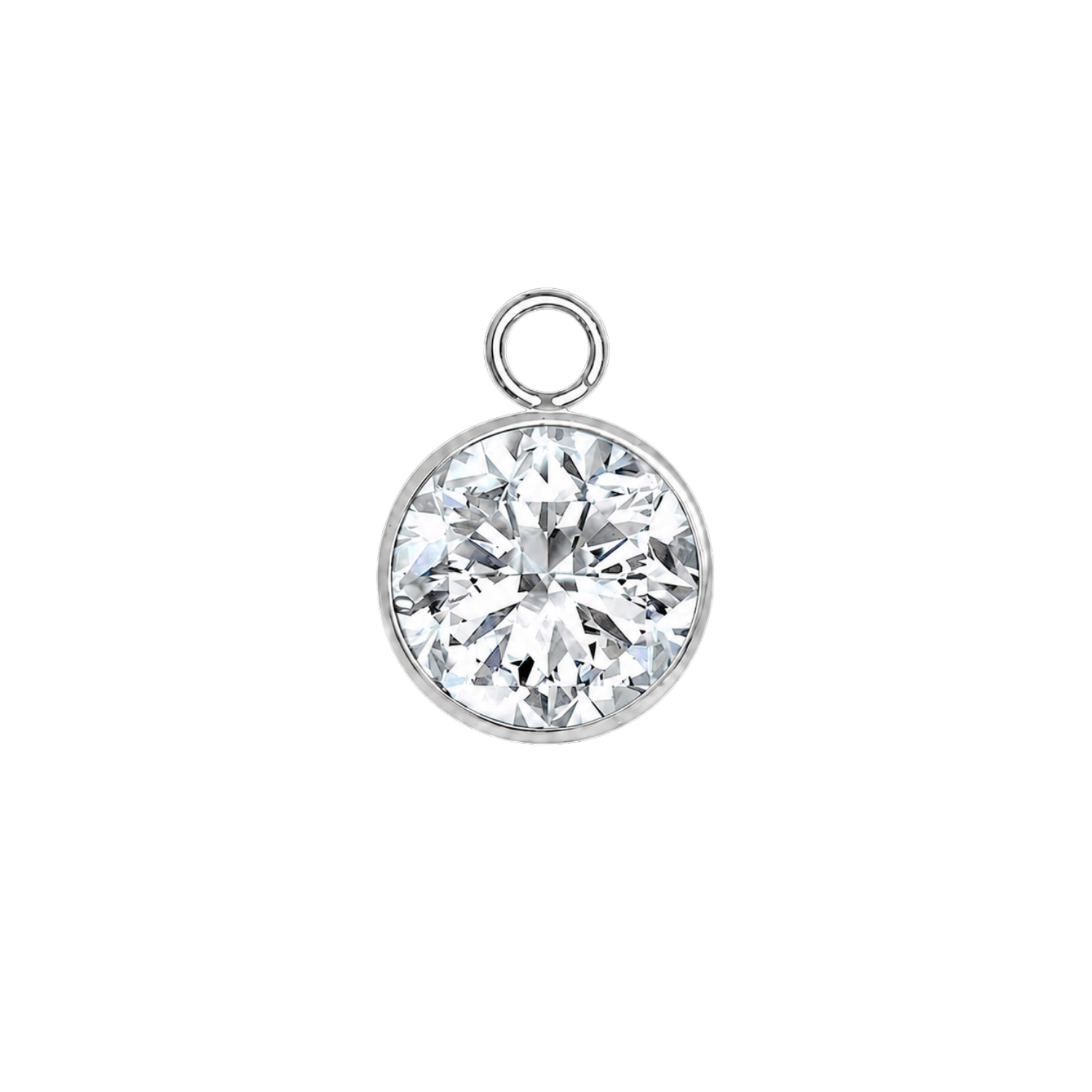 Classic Bezel – 14K & 18K Gold Gemstone Charm