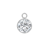 Classic Bezel – 14K & 18K Gold Gemstone Charm