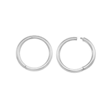 Classic Clicker – 14K Gold Smooth Hoop with Hinge - piercing - zone.com