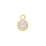 Classic Prong – 14K & 18K Gold Gemstone Charm