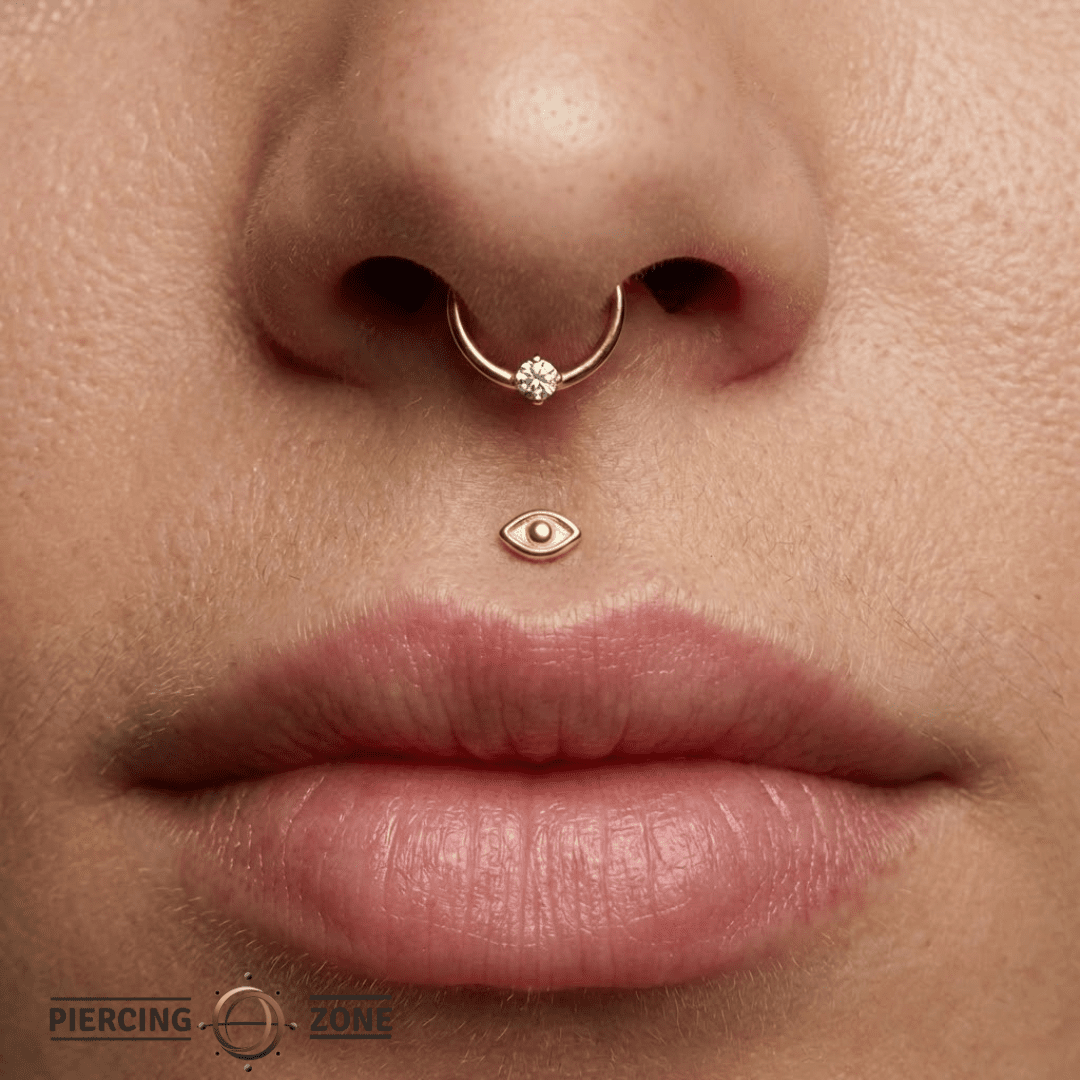 Classic Prong Seamless Ring – 14K Gold Cup & Divot Design - piercing - zone.com