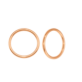 Classic Seamless Ring – 14K Gold Endless Hoop - piercing - zone.com