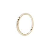 Classic Seamless Ring – 14K Gold Endless Hoop - piercing - zone.com