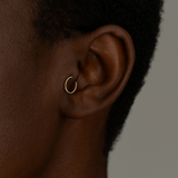 Classic Seamless Ring – 14K Gold Endless Hoop - piercing - zone.com