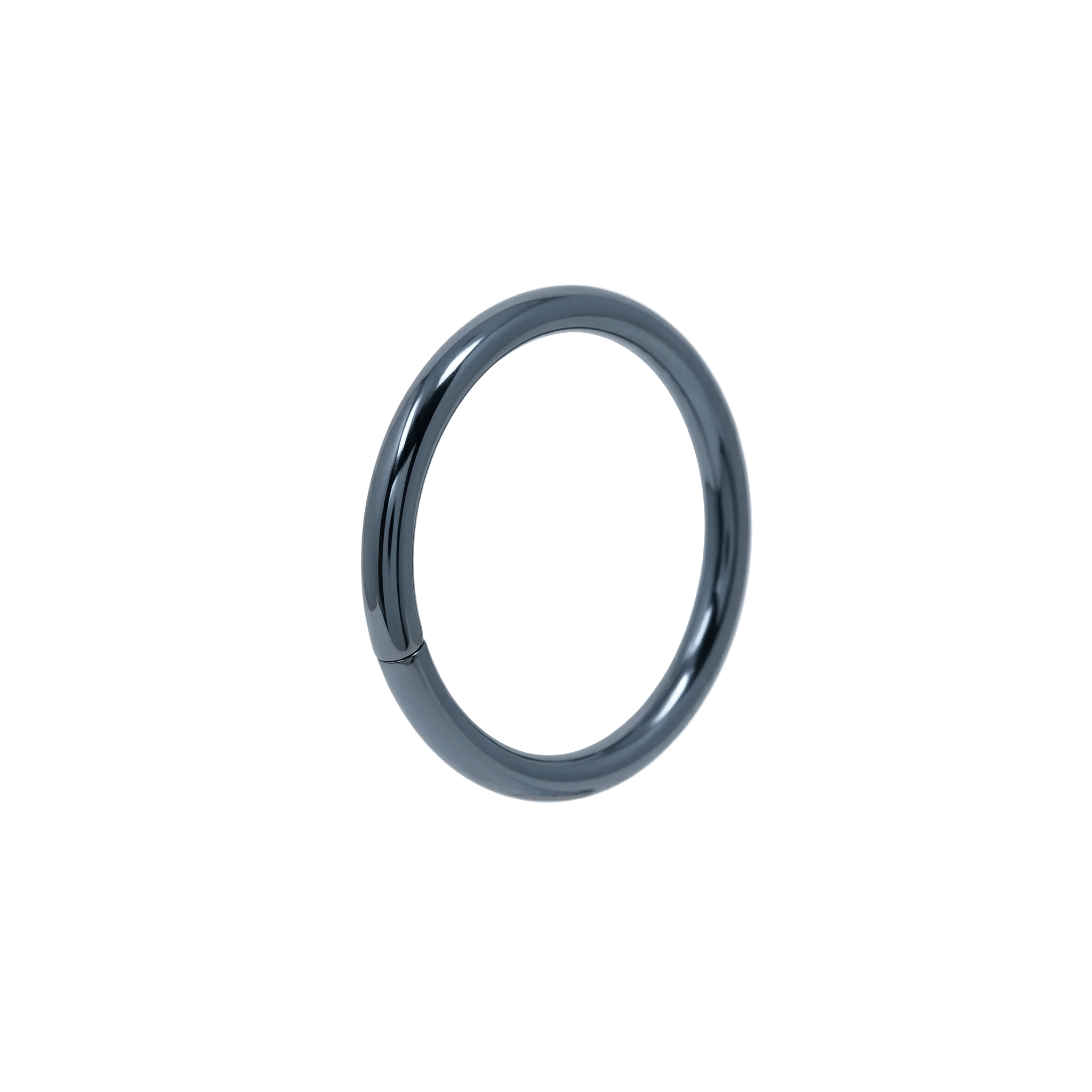 Classic Seamless Ring – 14K Gold Endless Hoop - piercing - zone.com