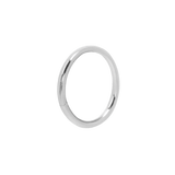 Classic Seamless Ring – 14K Gold Endless Hoop - piercing - zone.com