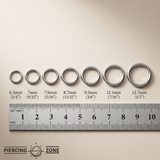 Classic Sleek – 14K & 18K Gold Clicker Ring - piercing - zone.com