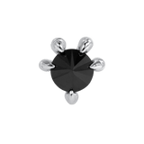 Claw with Gem – 14K Gold Threadless End - piercing - zone.com