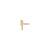 Cleaver - 18K Gold Threadless/Threaded End - piercing - zone.com