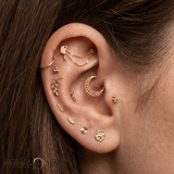 Cleaver - 18K Gold Threadless/Threaded End - piercing-zone.com