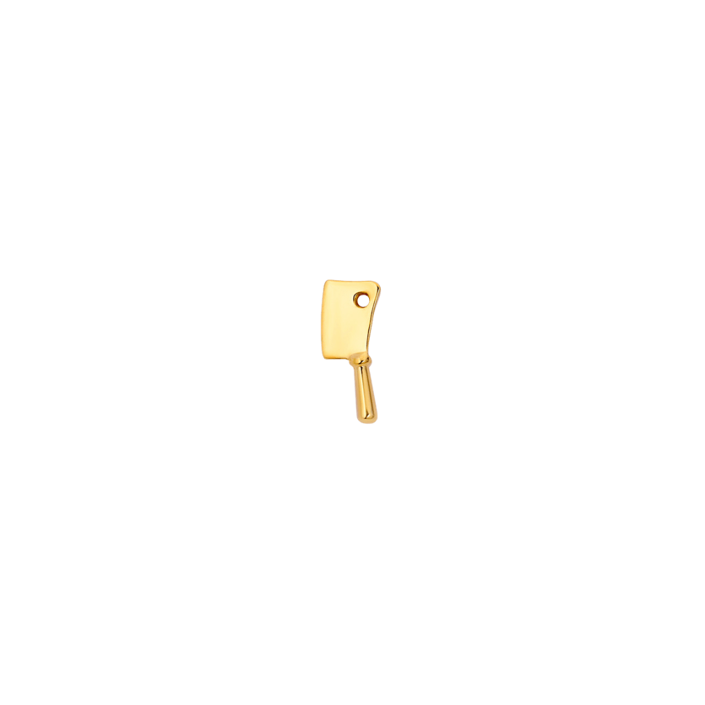 Cleaver - 18K Gold Threadless/Threaded End - piercing - zone.com