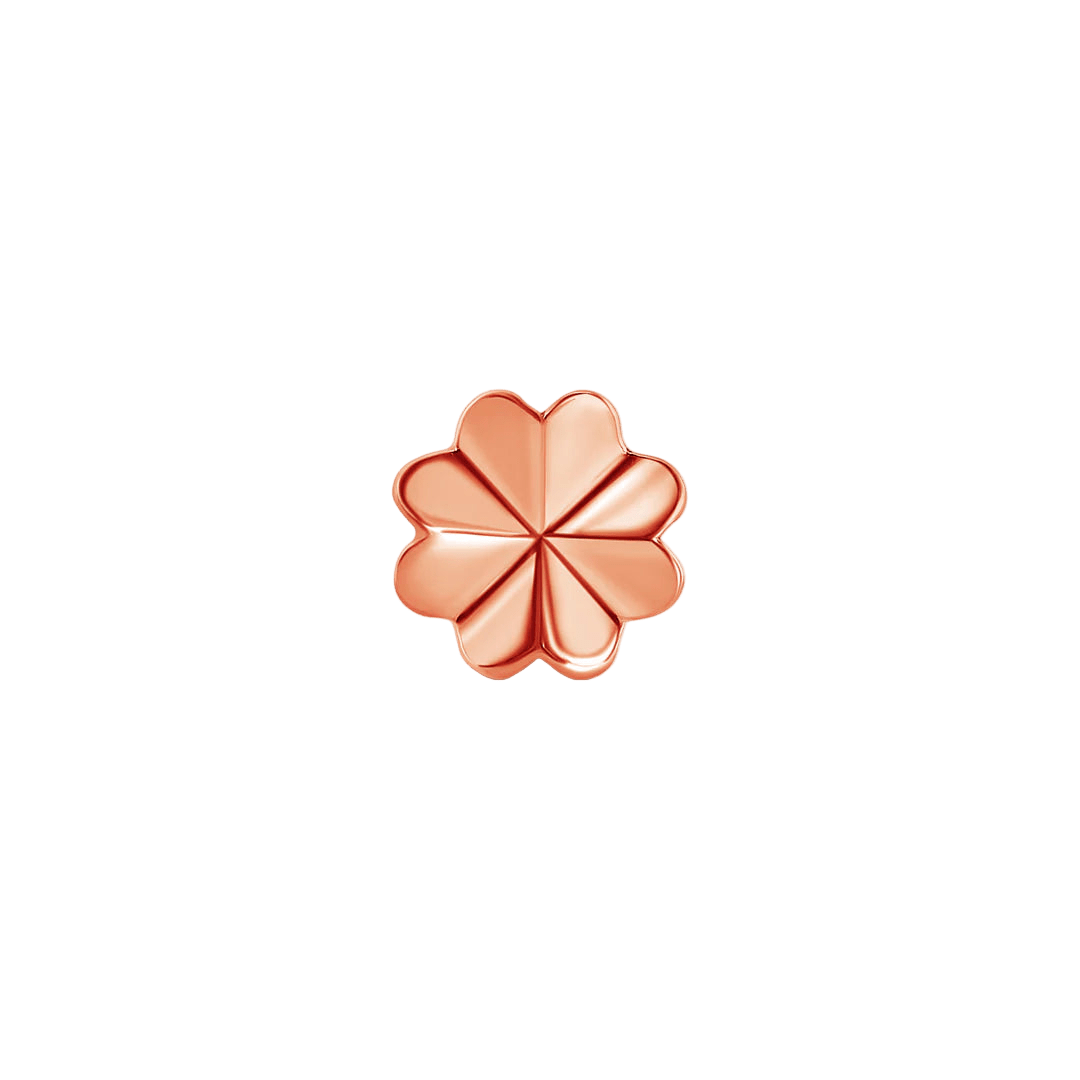 Clover – 14K Gold Threadless & Threaded End - piercing - zone.com