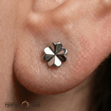 Clover – 14K Gold Threadless/Threaded End - piercing - zone.com