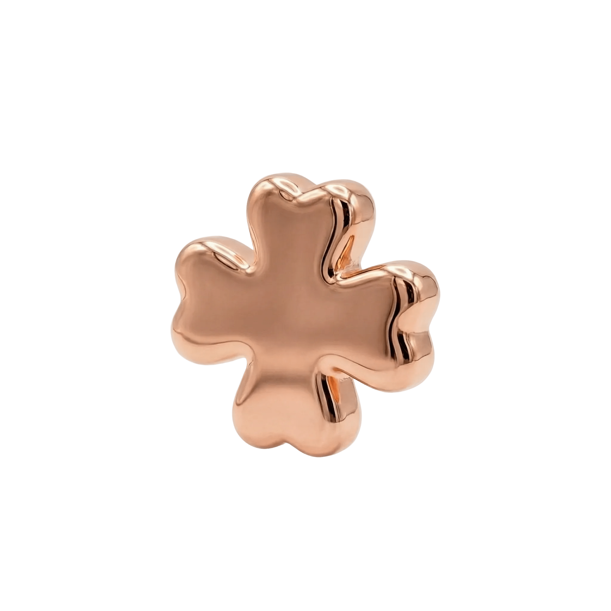 Clover – 14K Gold Threadless/Threaded End - piercing - zone.com