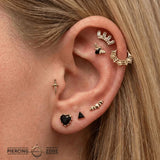 Cobweb Seamless Ring – 14K Gold Halloween Piercing - piercing - zone.com