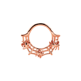 Cobweb Seamless Ring – 14K Gold Halloween Piercing - piercing - zone.com