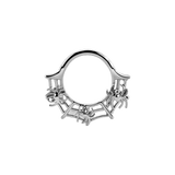 Cobweb Seamless Ring – 14K Gold Halloween Piercing - piercing - zone.com